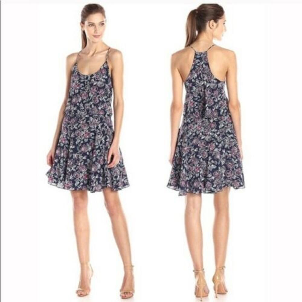 Joie silk nanon floral print dress size XS